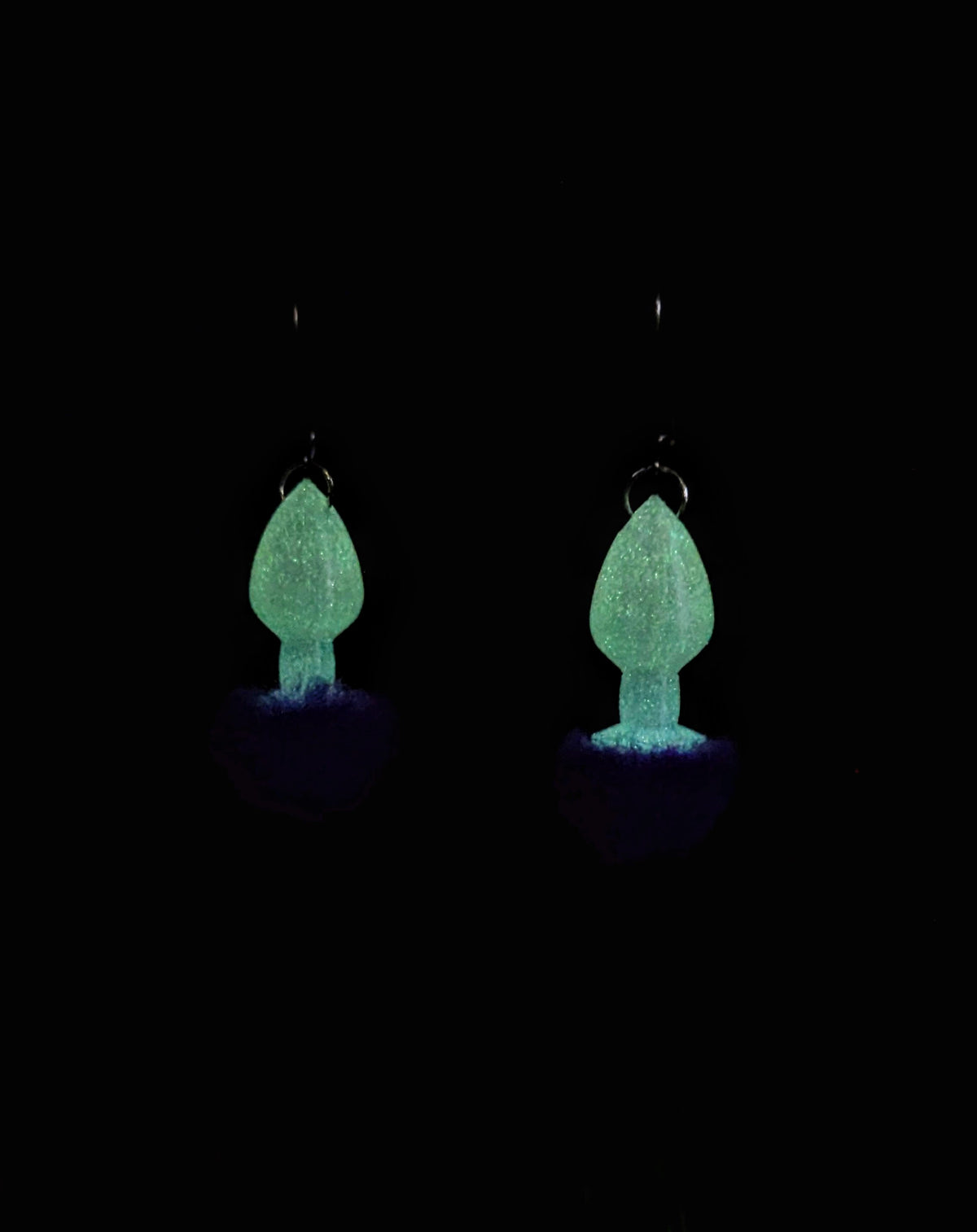 Bunny Tail Butt Plug Earrings
