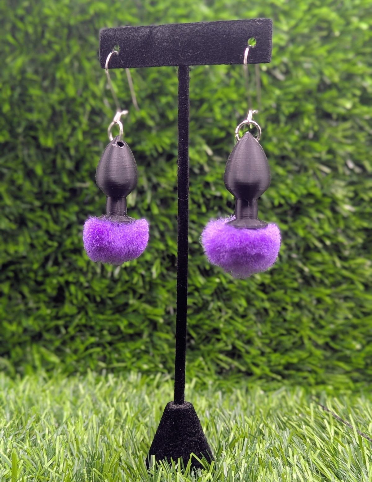 Bunny Tail Butt Plug Earrings